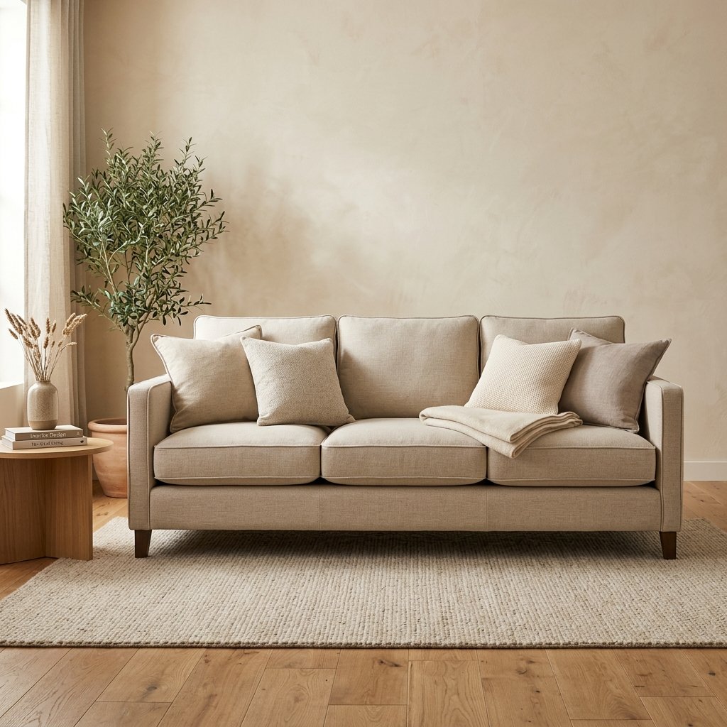 Milano 3-Seater Linen Sofa